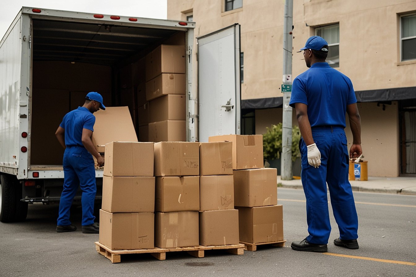 TNT Moving USA truck ready for a residential move