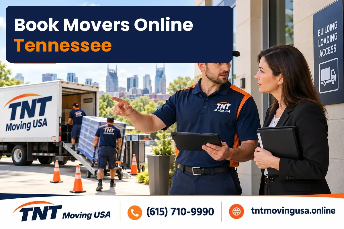 Book movers online Tennessee with TNT Moving USA