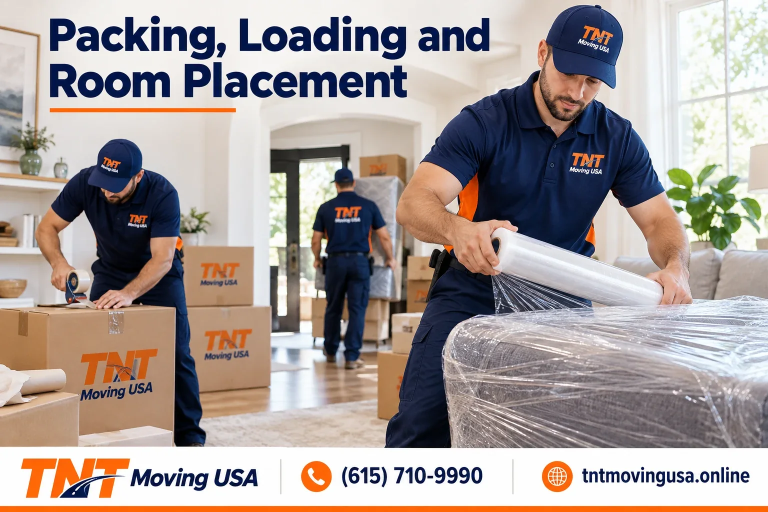 TNT Moving USA crew on a Nashville moving day