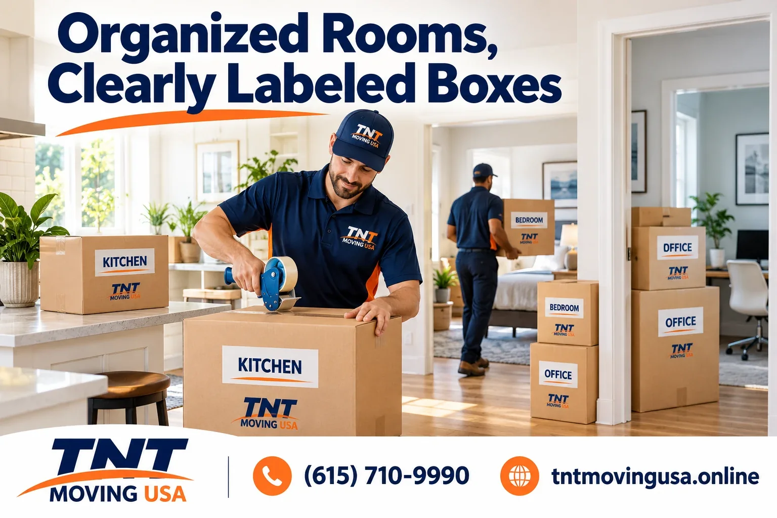 Packing for Tennessee Moves moving day